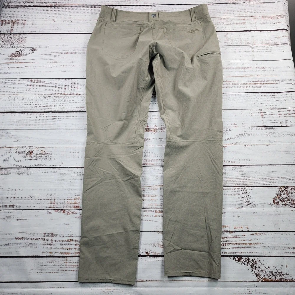 KUHL Deceptr Pants Mens 36x34 Khaki Tuff Lite Stretch Technical Hiking Outdoor